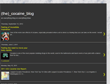 Tablet Screenshot of cocaineblog.blogspot.com