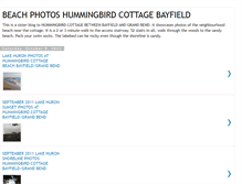 Tablet Screenshot of hummingbirdcottagebeach.blogspot.com