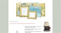 Desktop Screenshot of literaturaenred.blogspot.com