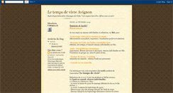 Desktop Screenshot of letempsdevivreavignon.blogspot.com