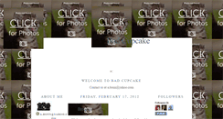 Desktop Screenshot of cupcakebad.blogspot.com