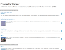 Tablet Screenshot of fitnessforcancer.blogspot.com