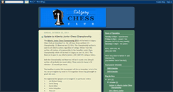 Desktop Screenshot of calgarychess.blogspot.com