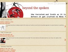 Tablet Screenshot of beyondthespoken.blogspot.com