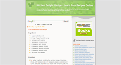 Desktop Screenshot of kitchen-delight-recipe.blogspot.com