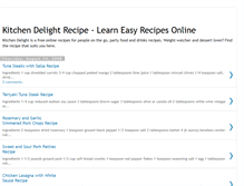 Tablet Screenshot of kitchen-delight-recipe.blogspot.com