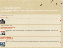 Tablet Screenshot of laeducacaos.blogspot.com