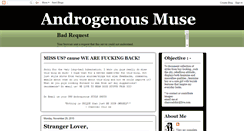 Desktop Screenshot of androgenousmuse.blogspot.com