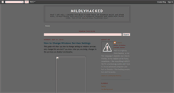 Desktop Screenshot of mildlyhacked.blogspot.com