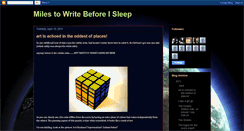 Desktop Screenshot of milestowrite.blogspot.com