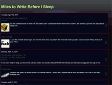 Tablet Screenshot of milestowrite.blogspot.com