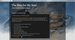 Desktop Screenshot of dewforsoul.blogspot.com