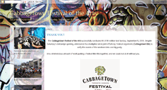 Desktop Screenshot of cabbagetownfestival.blogspot.com