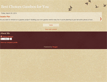 Tablet Screenshot of gazeboplans.blogspot.com