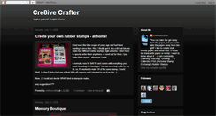 Desktop Screenshot of cre8ivecrafter.blogspot.com