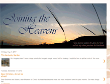 Tablet Screenshot of joiningtheheavens.blogspot.com