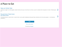 Tablet Screenshot of aplacetooeat.blogspot.com