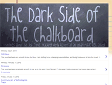 Tablet Screenshot of darksideofthechalkboard.blogspot.com