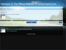 Tablet Screenshot of adriancramptheofficialwebsite.blogspot.com