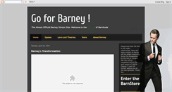 Desktop Screenshot of goforbarney.blogspot.com