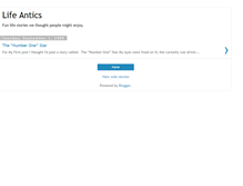 Tablet Screenshot of lifeantics.blogspot.com
