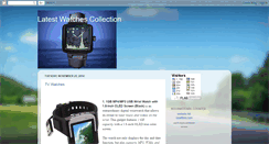 Desktop Screenshot of latestwatchescollection.blogspot.com