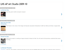 Tablet Screenshot of lhsap2dartstudio0910.blogspot.com