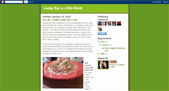 Desktop Screenshot of livingbiginlittlerock.blogspot.com