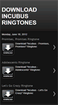 Mobile Screenshot of download-incubus-ringtones.blogspot.com