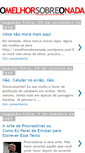 Mobile Screenshot of omelhorsobreonada.blogspot.com