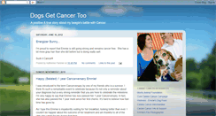 Desktop Screenshot of dogsgetcancertoo.blogspot.com