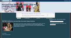 Desktop Screenshot of missuniverse-2007.blogspot.com