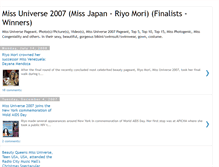 Tablet Screenshot of missuniverse-2007.blogspot.com