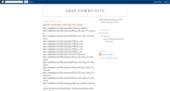 Desktop Screenshot of abap-community.blogspot.com