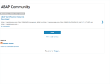 Tablet Screenshot of abap-community.blogspot.com