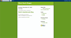 Desktop Screenshot of miamibeachblog.blogspot.com