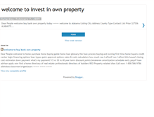 Tablet Screenshot of bankownproperty.blogspot.com