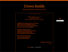 Tablet Screenshot of crowsinside.blogspot.com