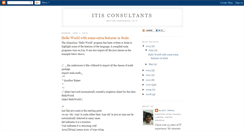 Desktop Screenshot of itis-consultants.blogspot.com