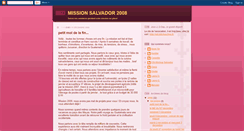 Desktop Screenshot of missionsalvador2008.blogspot.com