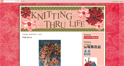 Desktop Screenshot of knittingthrulife.blogspot.com