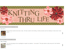 Tablet Screenshot of knittingthrulife.blogspot.com