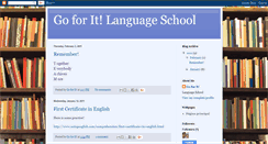 Desktop Screenshot of goforitlanguageschool.blogspot.com