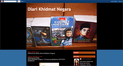 Desktop Screenshot of diarikhidmatnegara.blogspot.com