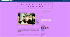 Desktop Screenshot of filosofiadelavidaylaeducacion.blogspot.com