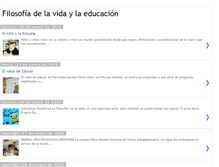 Tablet Screenshot of filosofiadelavidaylaeducacion.blogspot.com