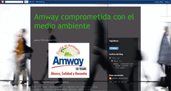 Desktop Screenshot of amwayyelmedioambiente.blogspot.com