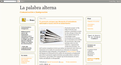 Desktop Screenshot of lapalabraalterna.blogspot.com