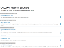 Tablet Screenshot of freshers-solutions.blogspot.com