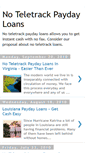 Mobile Screenshot of no-teletrack-paydayloans.blogspot.com